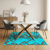 Rainbow Knot Geometric Area Rug