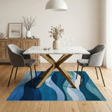 Blue Wave Coastal No. 3 Area Rug