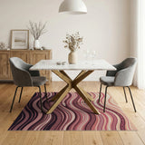Tribal Serpent Wave Area Rug