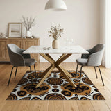 Heritage Tribal African Mask Motif Rug