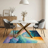 Whimsical Rainbow Path Area Rug