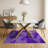 Purple Purple Swirl Abstract Area Rug