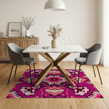 Vibrant Purple Floral Persian Rug