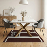 Stitched Baseball Kids Area Rug