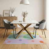 Vibrant Multi-Color Circles Area Rug