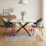 Pink Abstract Curves Area Rug