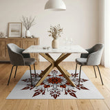 Intricate Red Mandala Persian Rug