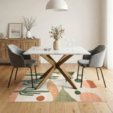Southwestern Desert Cactus Area Rug