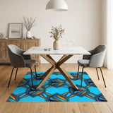 Rainbow Tent Hexagon Area Rug
