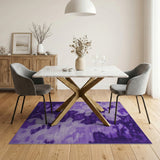 Purple Splash Abstract Area Rug