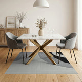 Abstract Halftone Wave Black White Area Rug