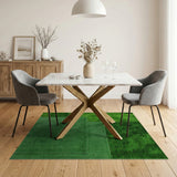 Plush Green Shag Area Rug
