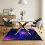 Cosmic Galaxy Nebula Area Rug