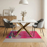 Pink Cowboy Boot Area Rug