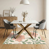Pink Floral Vintage No. 7 Area Rug