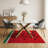 Fruit Pattern Multi-color and Patterns Watermelon Fruit Pattern Area Rug