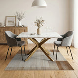 Textured Brown Tan Geometric Area Rug
