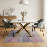Distressed Vintage Pink Purple Streak Area Rug