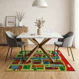 Vibrant Cityscape Play Rug