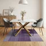 Purple Gradient Block Area Rug