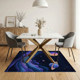 Galactic Purple Cosmos Area Rug