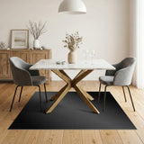 Dark Grey Abstract Area Rug