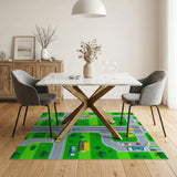 Kids Cartoon City Street Play Rug