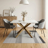 Grey Block Modern Grey Geometric Block Area Rug