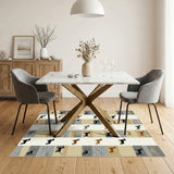Dachshund Silhouette Washable Area Rug