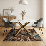 Layered Canyon River Southwestern Rug