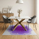 Purple Radiant Bloom Abstract Area Rug