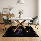 Cosmic Rainbow Vortex Bridge Area Rug