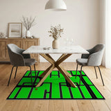 Green Kids City Roads Play Rug