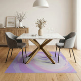 Purple Hypnotic Purple Swirl Abstract Area Rug