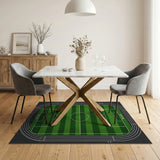 Soccer Field Turf Area Rug