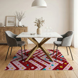 Vibrant Zigzag Multi-Color Geometric Area Rug
