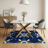 Rainbow Kayak Geometric Area Rug