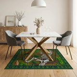 T-Rex Skeleton Prehistoric Forest Area Rug