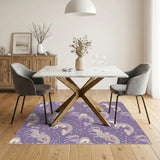 Purple Unicorn Rainbow Kids Washable Area Rug