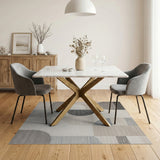 Geometric Modern Modern Abstract Grey Geometric Area Rug