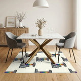 Rainbow Cat Post Kids Area Rug
