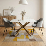 Geometric Modern Modern Geometric Overlapping Circles Area Rug