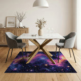Cosmic Nebula Galaxy Area Rug