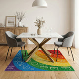 Rainbow Alphabet Kids Area Rug