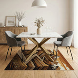 Heritage Tribal Snowy Mountains Area Rug