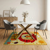 Adorable Lion ABC Alphabet Kids Area Rug