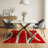 Juicy Watermelon Slices Area Rug