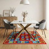 Playful ABC Alphabet Kids Rug with Cartoon Animals