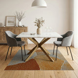 Rustic Flagstone Patchwork Area Rug