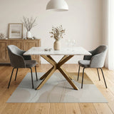 Abstract Area Beige and Neutral Abstract Beige Organic Shapes Area Rug